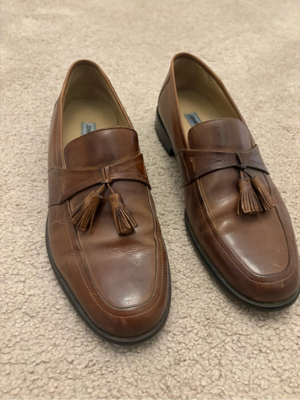 Johnston and Murphy Leather Tassel Loafers